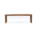 Millwood Pines Lovina Wood Bench Wood/Plastic in Brown/White | 18 H x 57 W x 14 D in | Wayfair F0F310E6F1CF4C609DE5B71664A442D6