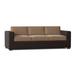 Woodard Montecito 93" Wide Patio Sofa w/ Cushions All - Weather Wicker/Wicker/Rattan in Brown | 26 H x 93 W x 38 D in | Wayfair S511081-27Y