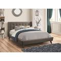 George Oliver Ballesteros Platform Bed Upholstered/Polyester in Gray | 42 H x 83.5 W x 88.5 D in | Wayfair 9D1F465F1F4944EAB2D562B294B68113