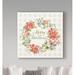 The Holiday Aisle® 'Home for the Holidays Wreath' Print on Wrapped Canvas Canvas | 14 H x 14 W x 2 D in | Wayfair CB7E86BC601847F7BDE38A5BEF79FEAF