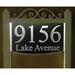 EZ Street Signs 2-Line Lawn Address Sign in Black | 16 H x 15.5 W x 1.5 D in | Wayfair 9tw-6