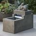 August Grove® Reales Concrete w/ Birds Fountain | 10.25 H x 11.5 W x 6 D in | Wayfair 54D53818420843108B7BE71070522DA0