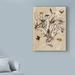 Charlton Home® 'The Ornithologists Dream I' Acrylic Painting Print on Wrapped Canvas Metal in Brown/Gray/Green | 32 H x 24 W x 2 D in | Wayfair