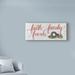 The Holiday Aisle® 'Christmas Holiday - Faith Family Friends' Textual Art on Wrapped Canvas Canvas | 10 H x 24 W x 2 D in | Wayfair