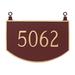 Montague Metal Products Inc. Prestige 1-Line Hanging Address Plaque | 10.25 H x 15.5 W x 0.25 D in | Wayfair TSH-0003S1-H-BS