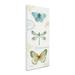 August Grove® My Greenhouse Butterflies V by Lisa Audit - Wrapped Canvas Graphic Art Print Canvas in Blue/Green | 19 H x 8 W x 2 D in | Wayfair