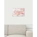 Oliver Gal Milan Sakura - Graphic Art on Canvas in Pink/Red/White | 20 H x 30 W x 1.75 D in | Wayfair 21763_30x20_CANV_WFL