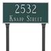 Montague Metal Products Inc. Classic 2-Line Lawn Address Sign | 10 H x 21 W x 0.25 D in | Wayfair PCS-0043L2-L-SIS