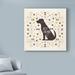 Winston Porter 'Otomi Dogs III Neutral' Graphic Art Print on Wrapped Canvas in Black/Brown/Gray | 14 H x 14 W x 2 D in | Wayfair