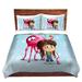 Zoomie Kids Emsworth Tooshtoosh Blobo Likes Jacky Microfiber Duvet Covers Microfiber in Blue/Brown/Pink | Queen | Wayfair