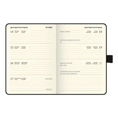 Brunnen Taschenkalender »Kompagnon« 2026 blau, 11.2x15.8x1.7 cm