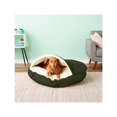 Snoozer Pet Products Cozy Cave Covered Cat & Dog Bed w/Removable Cover, Olive, X-Large