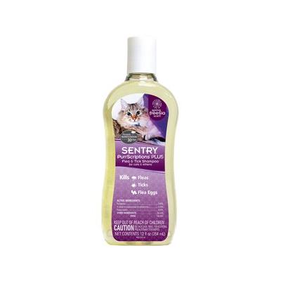 Sentry PurrScriptions Plus Flea & Tick Shampoo for Cats, 12-oz bottle