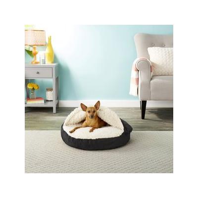 Snoozer Pet Products Luxury Cozy Cave Orthopedic Cat & Dog Bed w/Removable Cover, Black, Small