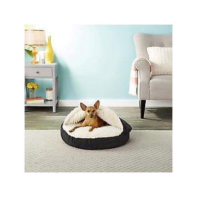 Snoozer Pet Products Luxury Cozy Cave Orthopedic Cat & Dog Bed w/Removable Cover, Black, Small