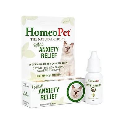 HomeoPet Feline Anxiety Relief Cat Supplement, 450 drops