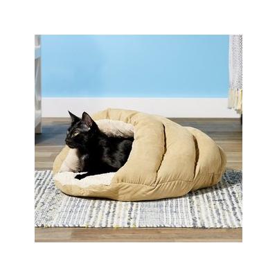 Ethical Pet Sleep Zone Cuddle Cave Cat & Dog Bed, 22-in, Tan