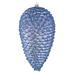 Vickerman 526484 - 10" Periwinkle Matte Glitter Pine Cone Christmas Tree Ornament (2 pack) (N187329D)