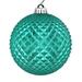 Vickerman 529973 - 2.75" Teal Durian Glitter Ball Christmas Tree Ornament (12 pack) (N188442D)