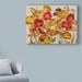 Charlton Home® 'Yellow & Red Poppies' Acrylic Painting Print on Wrapped Canvas in Gray/Red/Yellow | 14 H x 19 W x 2 D in | Wayfair