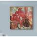 Winston Porter Pacific Orchid I by John Butler - Wrapped Canvas Graphic Art Print Canvas in Red | 18 H x 18 W x 2 D in | Wayfair