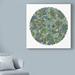 World Menagerie 'Hidden Monkey Colored' Graphic Art Print on Wrapped Canvas in Green | 14 H x 14 W x 2 D in | Wayfair