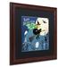 East Urban Home 'Halloween Witch' Framed Graphic Art Print Canvas in Blue | 18.75 H x 18.75 W in | Wayfair C44B6854BD064AC18D16282E1E2C4E02