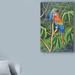 World Menagerie 'Rainbow Macaw' Acrylic Painting Print on Wrapped Canvas in Blue/Brown/Green | 24 H x 16 W x 2 D in | Wayfair