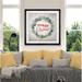 The Holiday Aisle® 'Merry Christmas Wreath' Textual Art Paper, Solid Wood in Brown | 38 H x 38 W x 1.5 D in | Wayfair