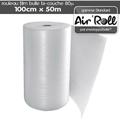 Lot de 6 rouleaux de film bulle d'air bi-couche 80 microns 1m x 50m