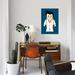 East Urban Home Toy Elvis by Rafael Gomes - Wrapped Canvas Graphic Art Print Canvas/Metal in Blue/White | 12 H x 8 W x 0.75 D in | Wayfair