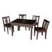 Harriet Bee Charbel Solid Wood Rectangular Interactive Table & Chair Set Wood in Brown | 22.2 H x 33.1 W in | Wayfair