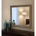 Machuca Farmhouse Accent Mirror, Wood in Black/Brown Laurel Foundry Modern Farmhouse® | 39.5 H x 45.5 W x 0.75 D in | Wayfair