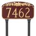 Montague Metal Products Inc. 1-Line Lawn Address Sign | 7.25 H x 13.5 W x 0.25 D in | Wayfair PCS-0016S1-L-SBG