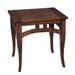 MacKenzie-Dow Piccadilly Square End Table Wood in Brown/Red | 26.25 H x 26 W x 26 D in | Wayfair 9-5105_Porter