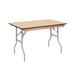 PRE Sales WFT Rectangular Folding Table Wood in Gray/Brown | 30 H x 48 W x 30 D in | Wayfair 3804