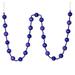 Vickerman 544891 - 6' Purple Stripe Ball Ornament Garland (M183566) Christmas Garland Ornament