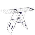 SONGMICS Folding Clothes Drying Rack , Winged Clothes Airer, 16 Metre Drying Space, Multifunctional Air Dryer, Stainless Steel Tubes Silver LLR502, 110 x 58.5 x 8.5 cm