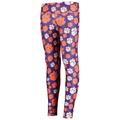 Girls Youth ZooZatz Orange/Purple Clemson Tigers Stacked Mascot Leggings