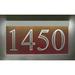 EZ Street Signs 1-Line Lawn Address Sign Plastic in Red | 6.25 H x 12 W x 2.5 D in | Wayfair 6t-4-s