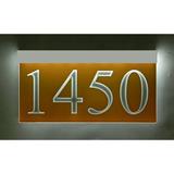 EZ Street Signs 1-Line Lawn Address Sign Plastic in Orange | 6.25 H x 12 W x 2.5 D in | Wayfair 6t-3-s