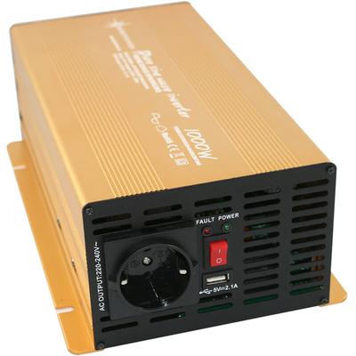 Solartronics - Spannungswandler np 12V 1000 Watt Power usb 2.1A reiner sinus Gold Edition