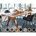 Bodahl Concept4You »Seattle« Massivholz Esstisch Rustic Oak 180x100 cm / mocca black