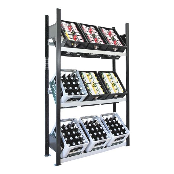 SCHULTE Lagertechnik Regal für Getränkekisten 130 cm breit, 130 cm Image