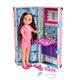 Nancy - My Hair case, Doll with Long Hair Brunette, Hairdressing Set with a Toy Iron and Glitter to Make Hair Highlights, Girl and boy 4 Years, FAMOSA (700014265)