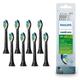 Philips Sonicare Original W2 Optimal White Standard Schallzahnbürstenköpfe - 8er-Pack in Schwarz (Modell HX6068/13)