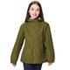 Regatta Unisex Kinder Jacobina wasserdichte Kapuzenjacke Jacke, Utility Green, Size 9-10