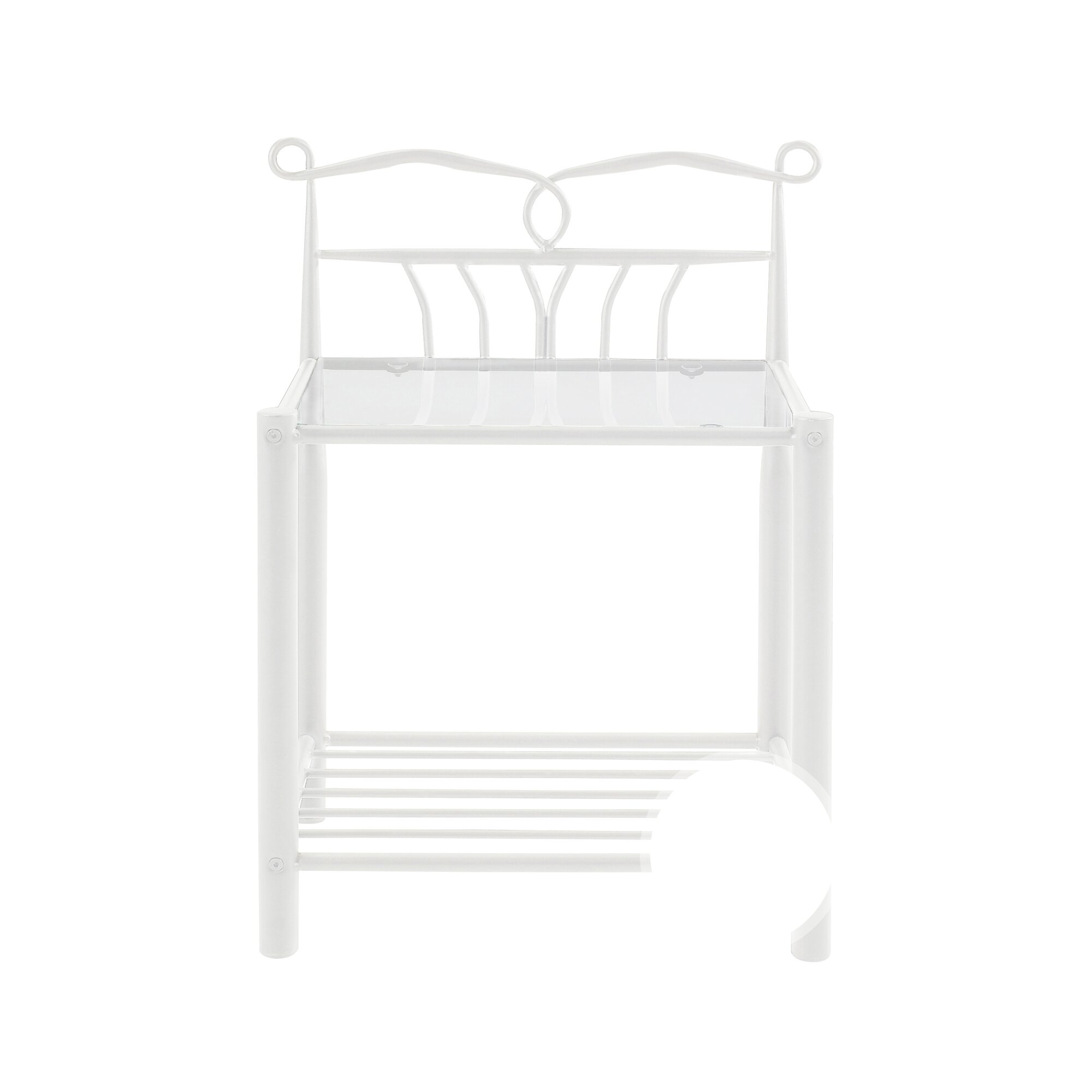 Actona »Line« Nachttisch 50x66x37 cm / weiss