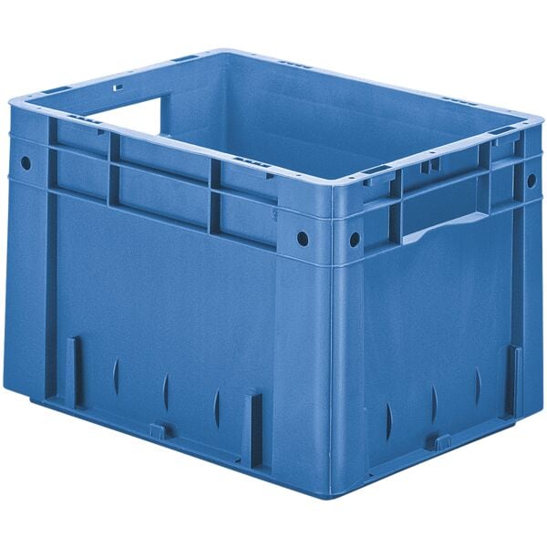 SCHULTE Lagertechnik Euro-Stapelkästen 30/40/27 cm blau, 30x27x40 cm Image