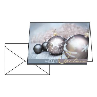 Sigel Weihnachtskarten »Exquisite« mit Umschlägen DS 024 grau, 14.8x21 cm Image
